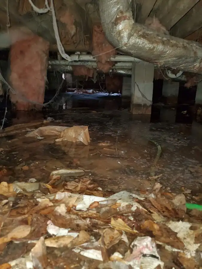 Crawl space flood assessment for Commercial Water Damage Restoration in Petoskey