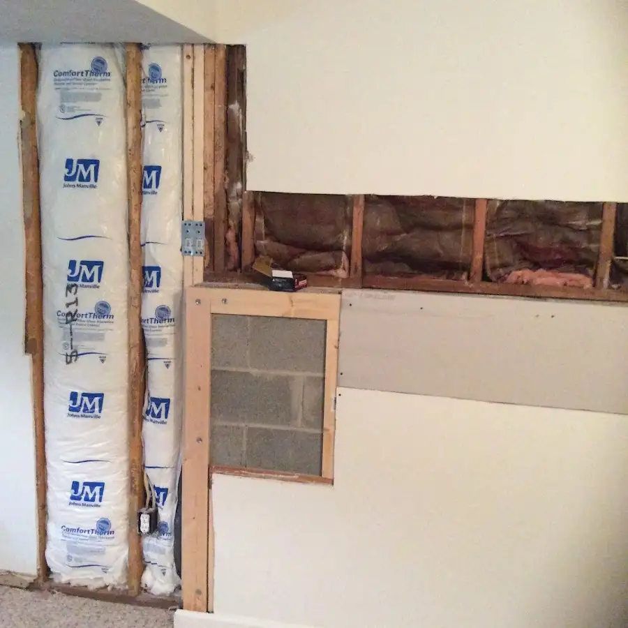 Wall insulation replacement during Structural Drying in Petoskey